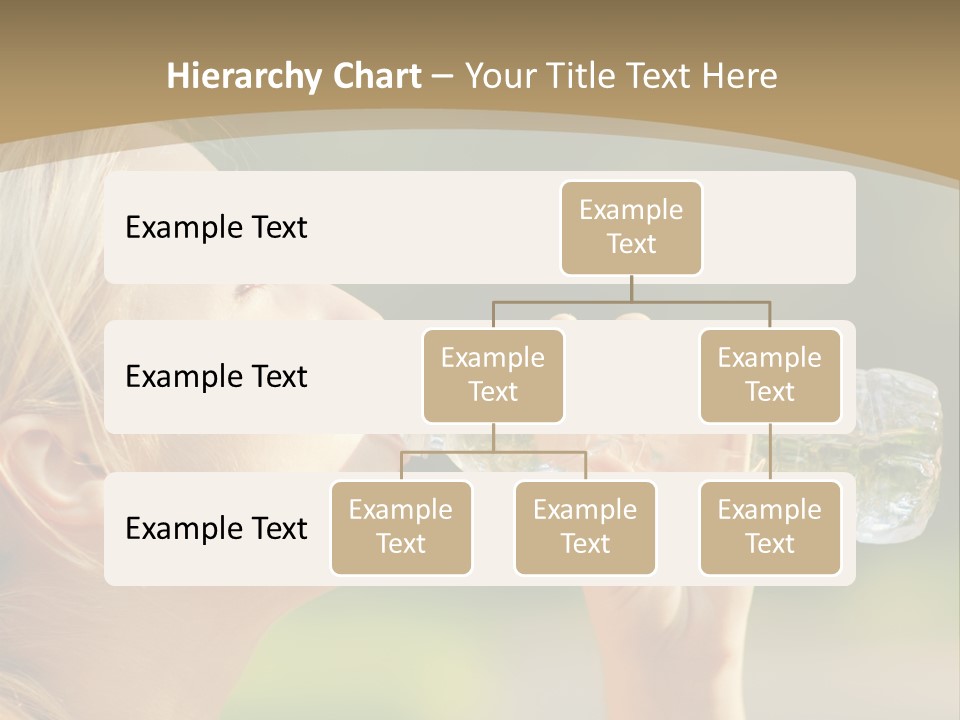Pretty Young Girl Runner In The Forest. PowerPoint Template
