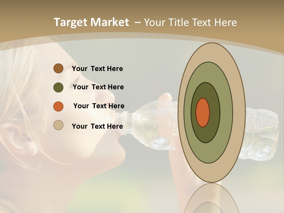 Pretty Young Girl Runner In The Forest. PowerPoint Template