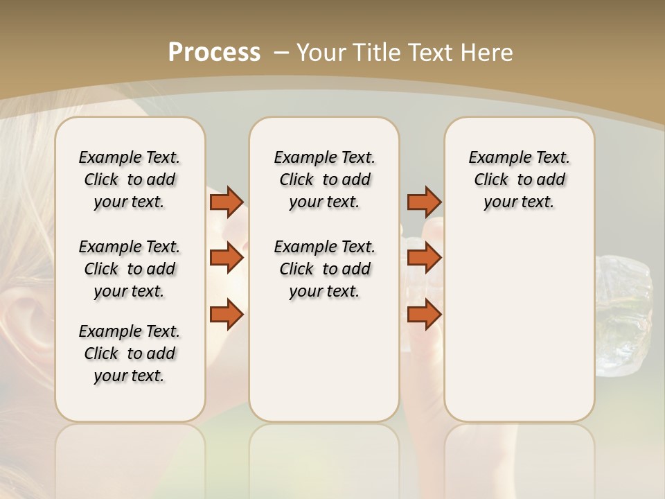 Pretty Young Girl Runner In The Forest. PowerPoint Template