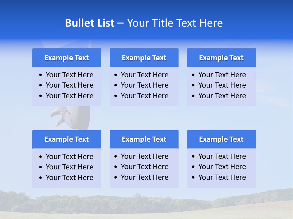 Chinese Girl Jumping With A Blank Sign In A Field. PowerPoint Template
