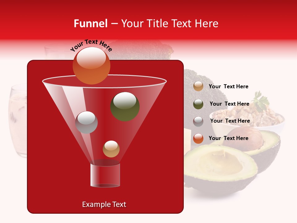 Food Sources Of Calcium, Isolated On White. Includes Milk, Yogurt, Almonds, Cheeses, Broccoli, Salmon, And Avocado. PowerPoint Template
