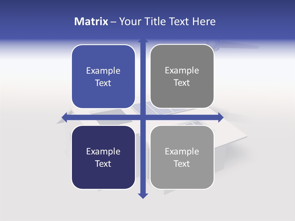 An Image Of A Home Powered By Wind And Solar Energy PowerPoint Template