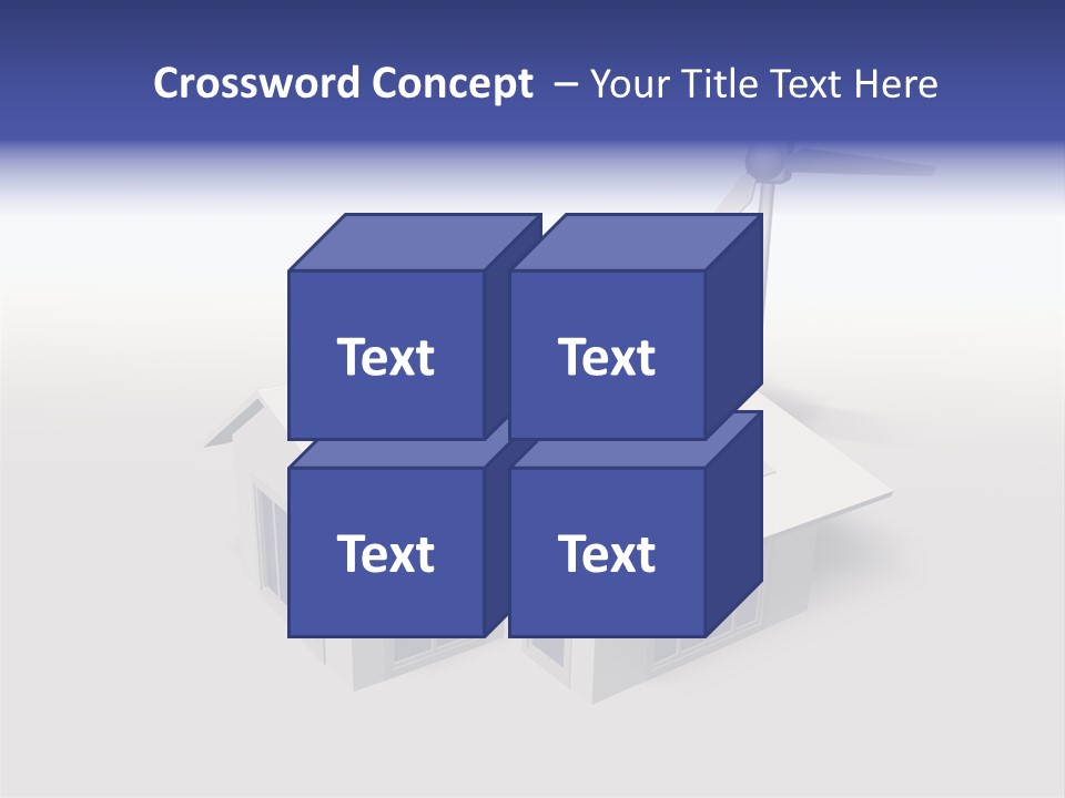 An Image Of A Home Powered By Wind And Solar Energy PowerPoint Template