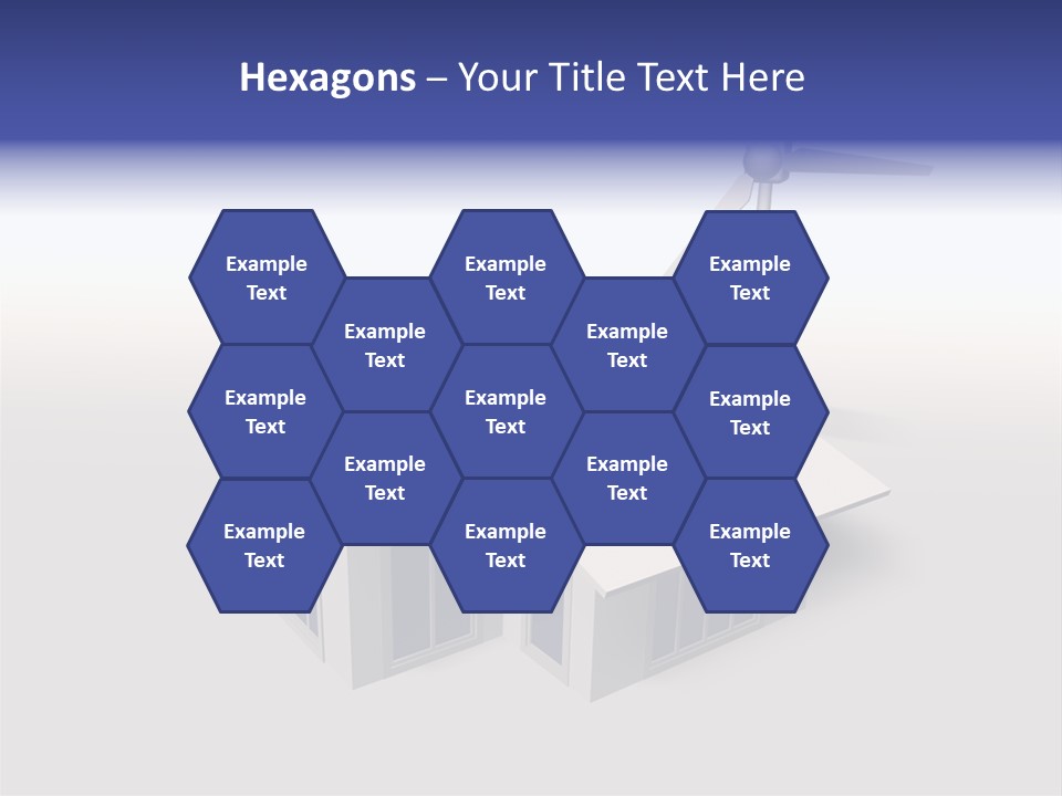 An Image Of A Home Powered By Wind And Solar Energy PowerPoint Template