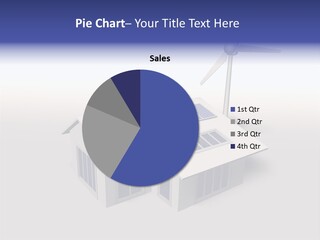 An Image Of A Home Powered By Wind And Solar Energy PowerPoint Template