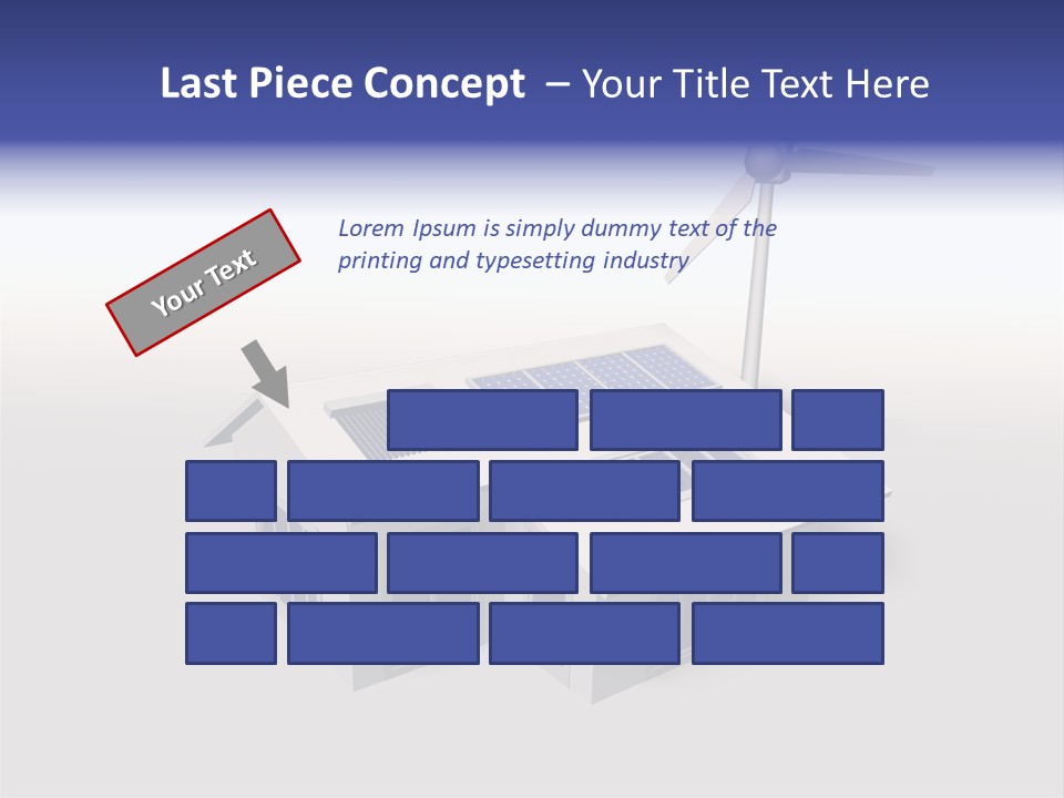 An Image Of A Home Powered By Wind And Solar Energy PowerPoint Template