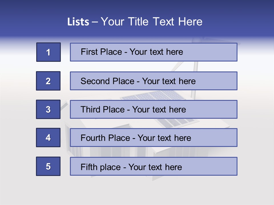 An Image Of A Home Powered By Wind And Solar Energy PowerPoint Template