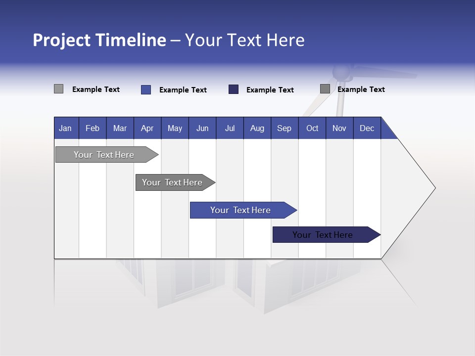 An Image Of A Home Powered By Wind And Solar Energy PowerPoint Template