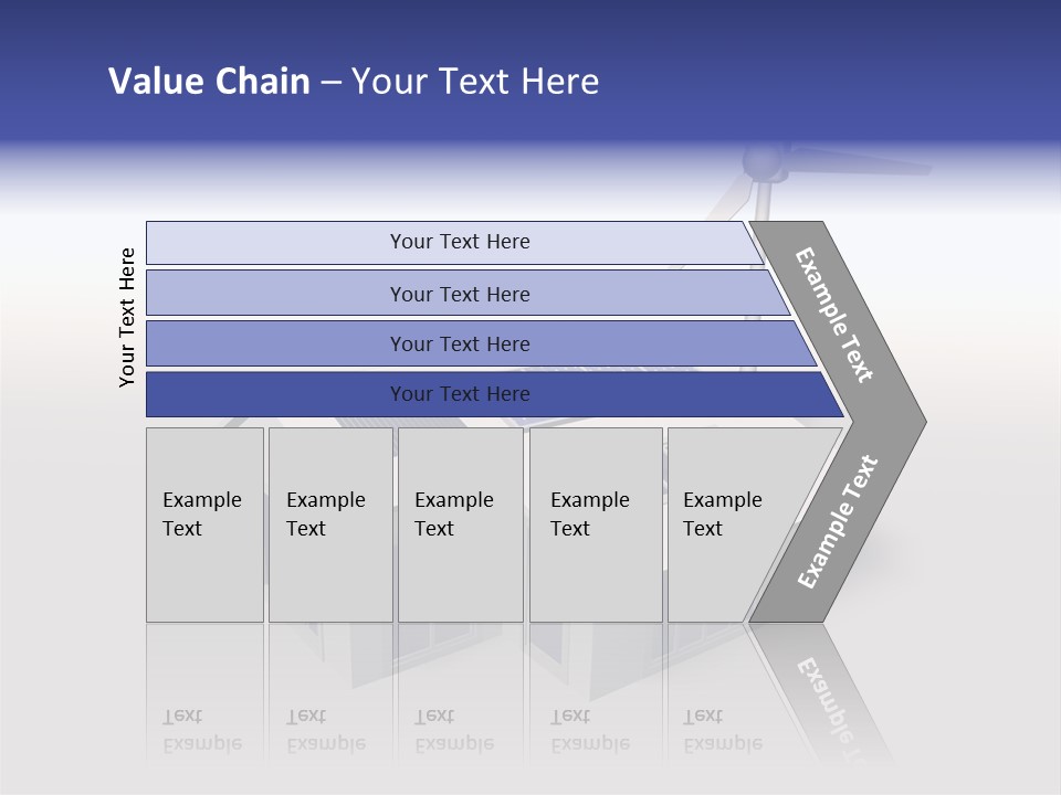 An Image Of A Home Powered By Wind And Solar Energy PowerPoint Template