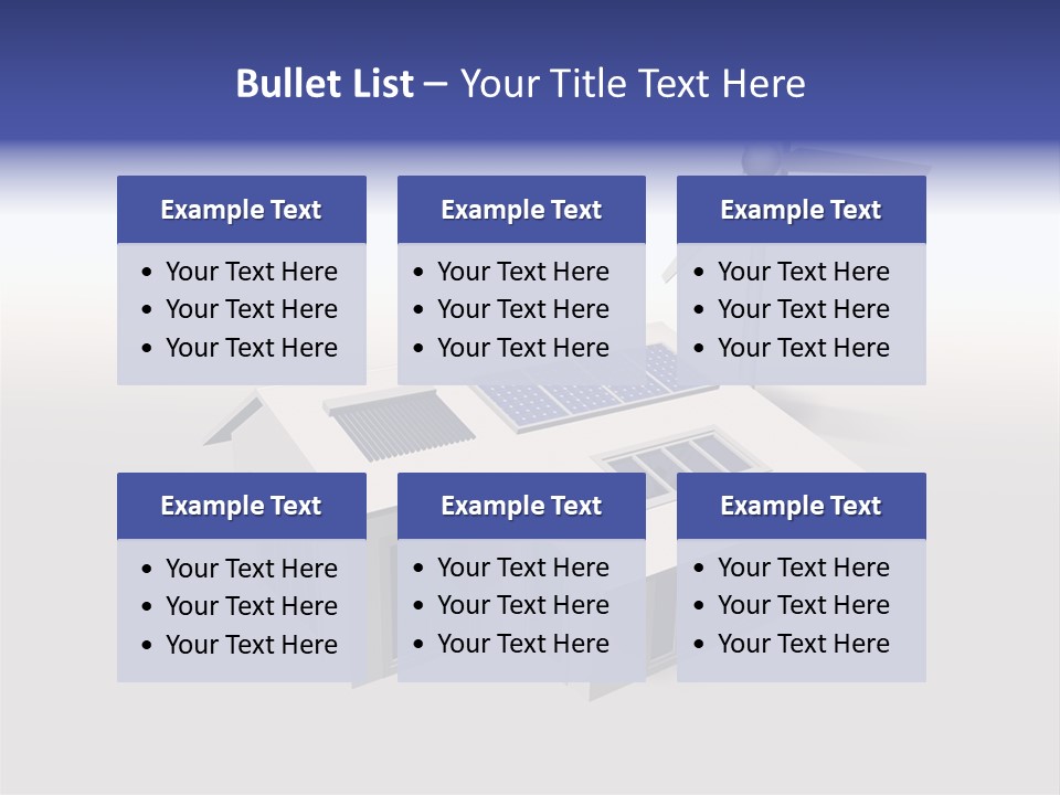 An Image Of A Home Powered By Wind And Solar Energy PowerPoint Template