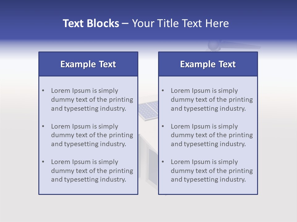 An Image Of A Home Powered By Wind And Solar Energy PowerPoint Template
