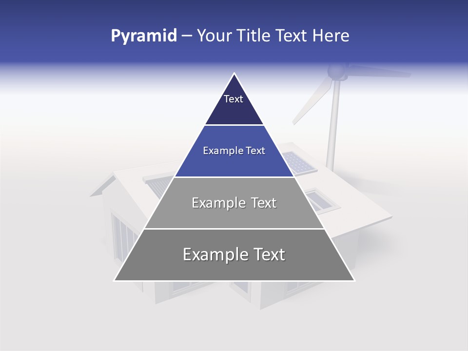 An Image Of A Home Powered By Wind And Solar Energy PowerPoint Template