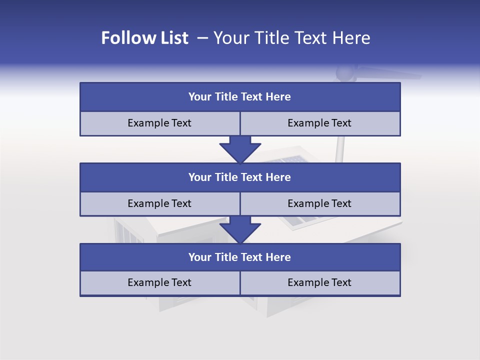 An Image Of A Home Powered By Wind And Solar Energy PowerPoint Template