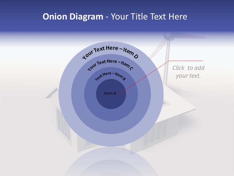 An Image Of A Home Powered By Wind And Solar Energy PowerPoint Template