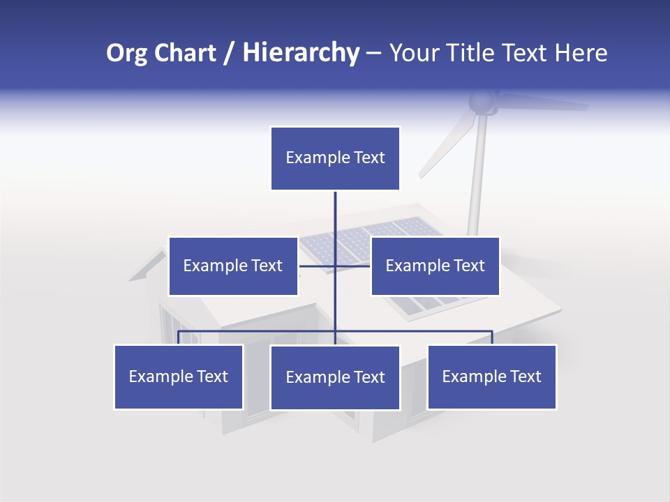 An Image Of A Home Powered By Wind And Solar Energy PowerPoint Template
