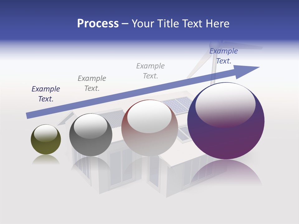An Image Of A Home Powered By Wind And Solar Energy PowerPoint Template