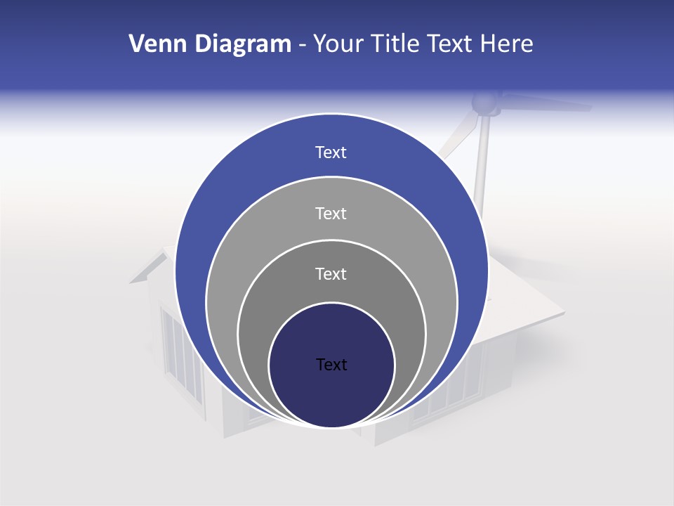 An Image Of A Home Powered By Wind And Solar Energy PowerPoint Template