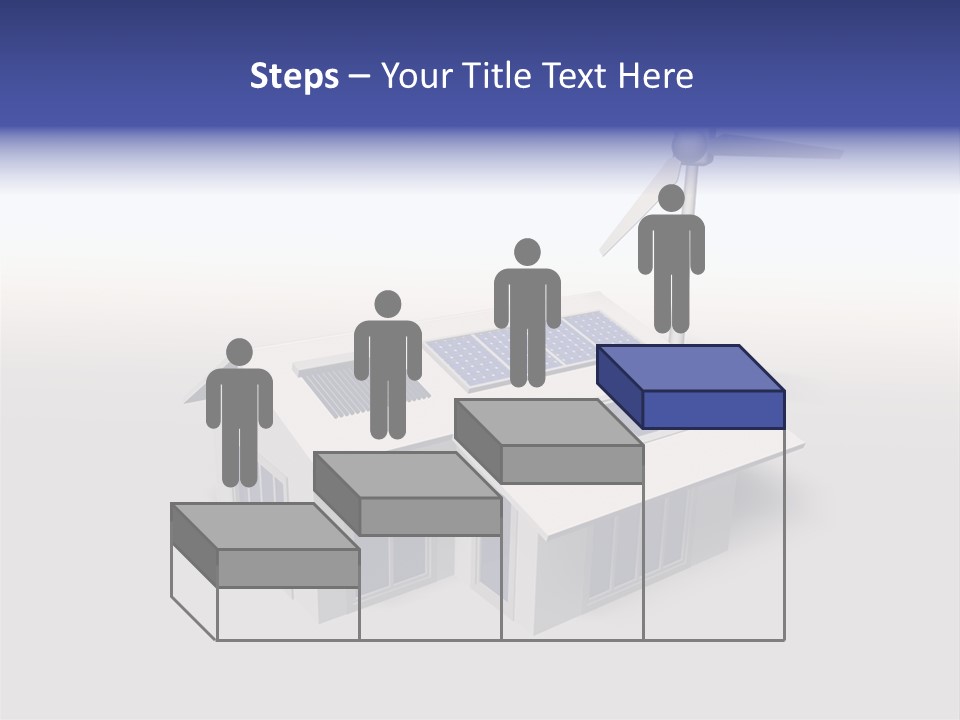 An Image Of A Home Powered By Wind And Solar Energy PowerPoint Template