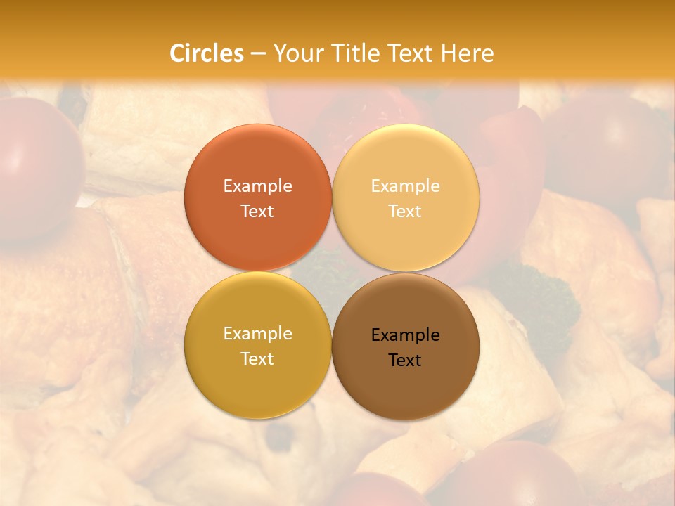 A Bunch Of Food That Is On A Table PowerPoint Template