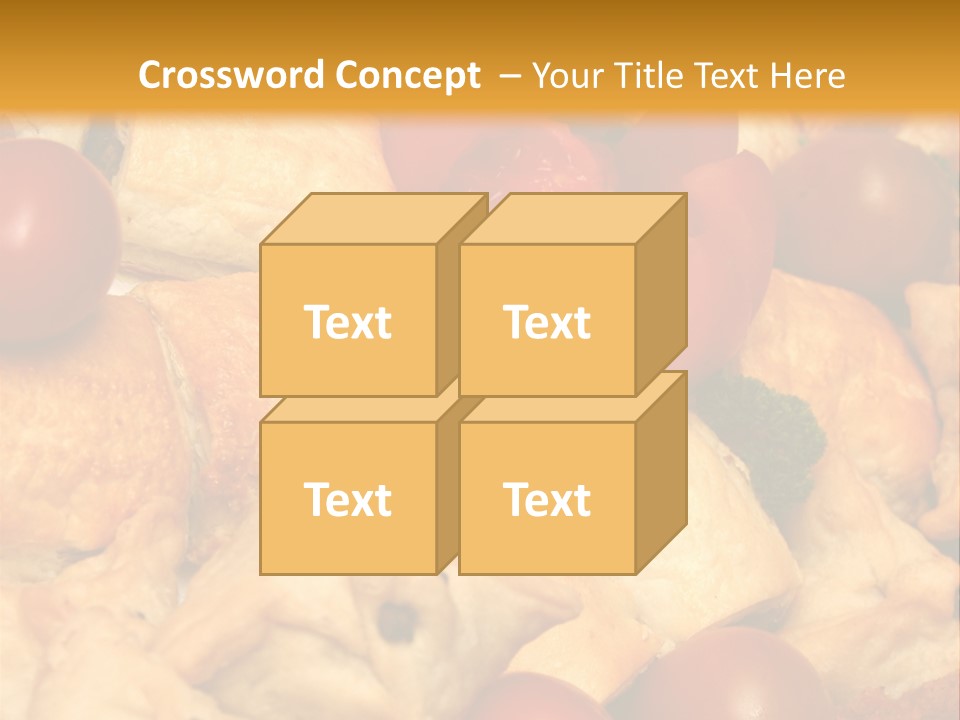 A Bunch Of Food That Is On A Table PowerPoint Template