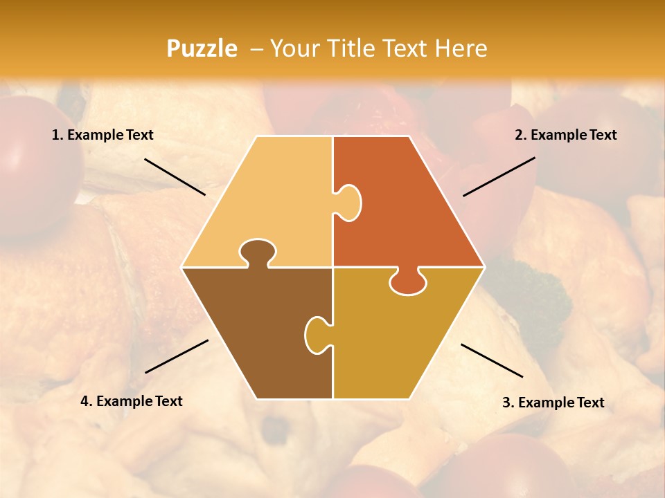 A Bunch Of Food That Is On A Table PowerPoint Template