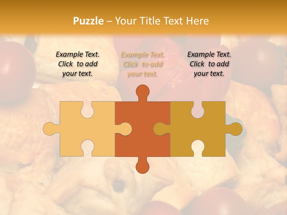 A Bunch Of Food That Is On A Table PowerPoint Template