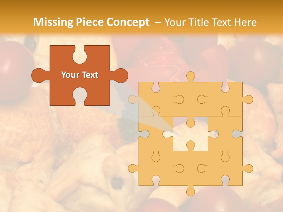 A Bunch Of Food That Is On A Table PowerPoint Template