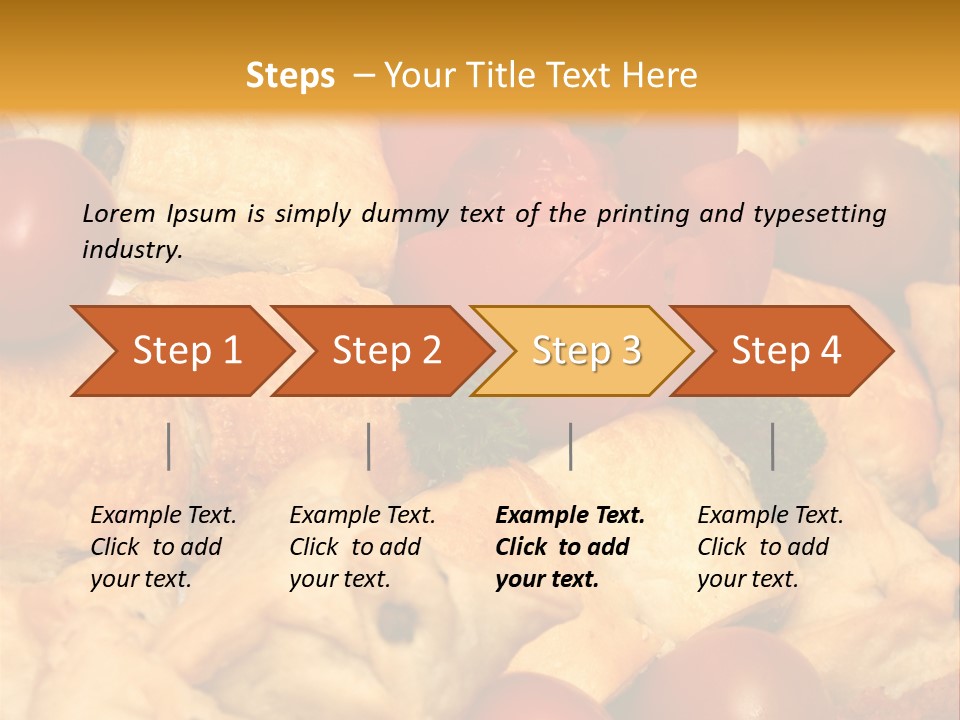 A Bunch Of Food That Is On A Table PowerPoint Template