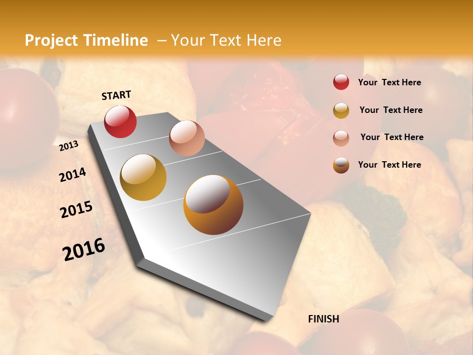 A Bunch Of Food That Is On A Table PowerPoint Template