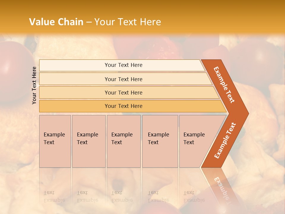 A Bunch Of Food That Is On A Table PowerPoint Template