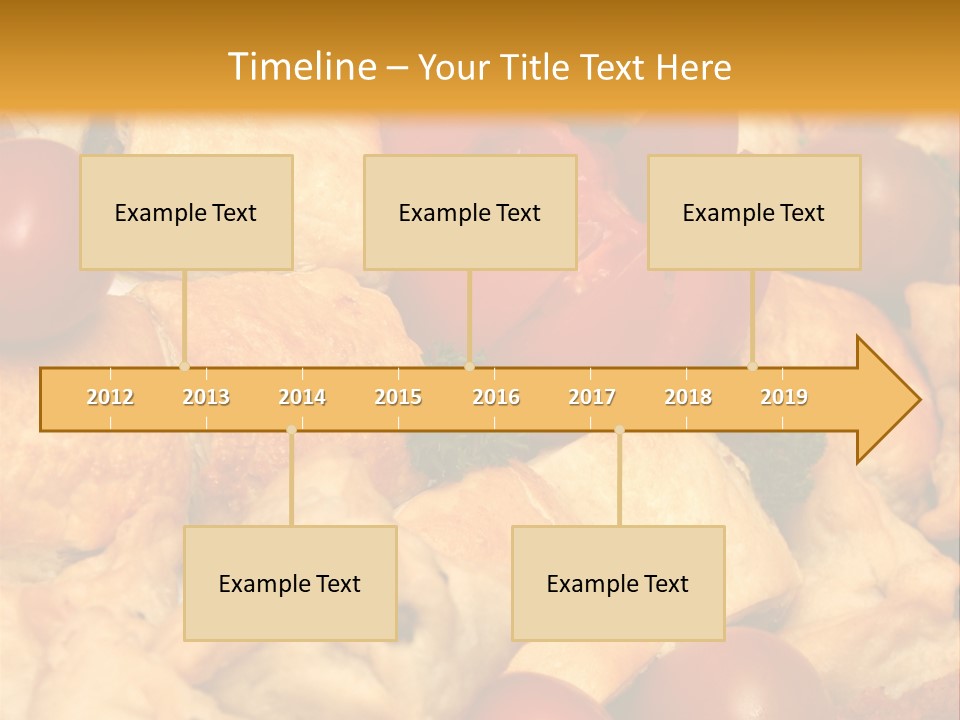 A Bunch Of Food That Is On A Table PowerPoint Template