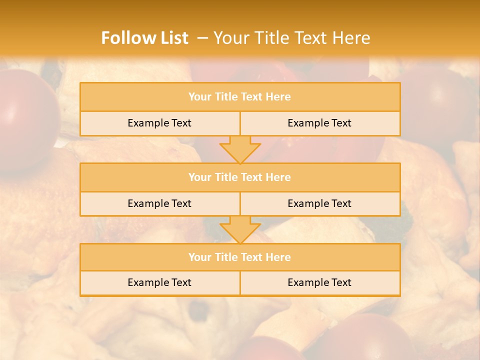 A Bunch Of Food That Is On A Table PowerPoint Template