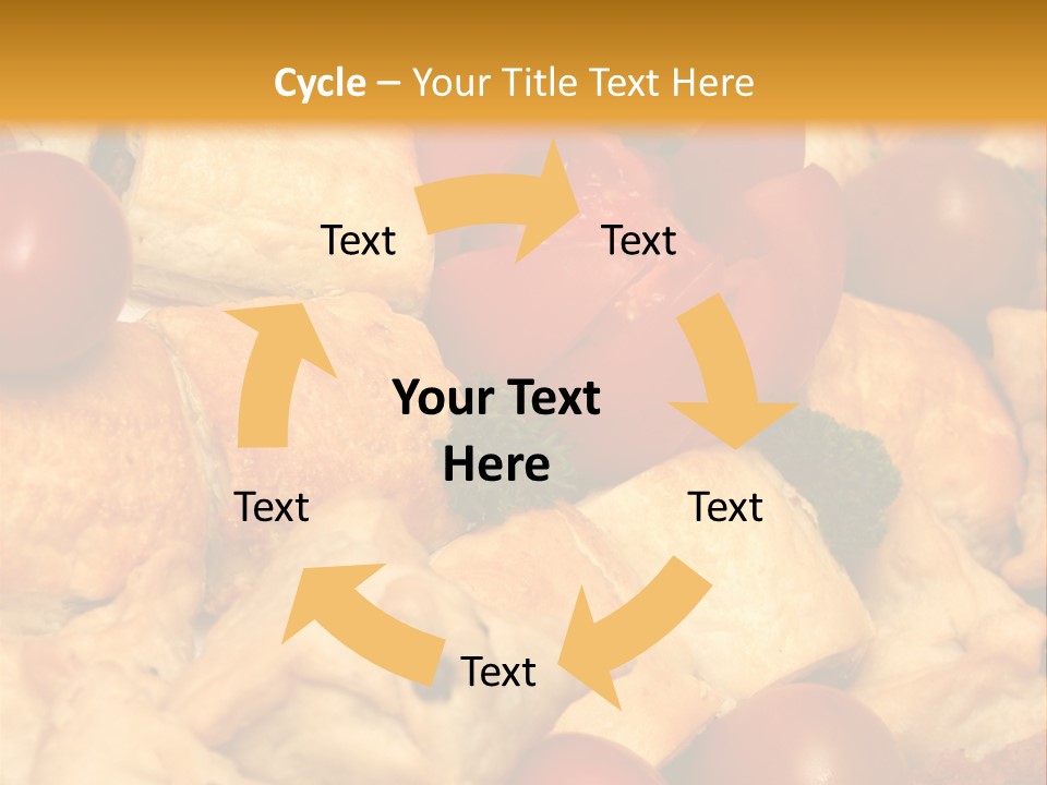 A Bunch Of Food That Is On A Table PowerPoint Template