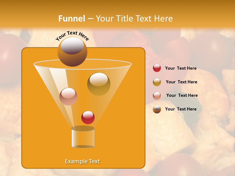 A Bunch Of Food That Is On A Table PowerPoint Template