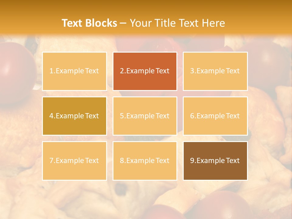 A Bunch Of Food That Is On A Table PowerPoint Template