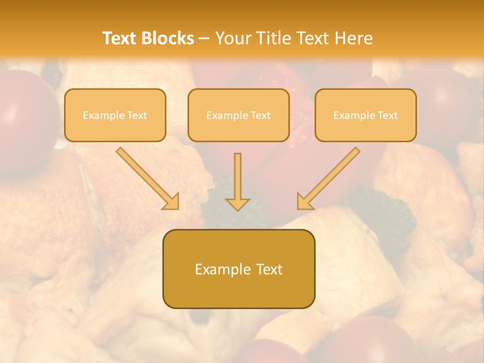 A Bunch Of Food That Is On A Table PowerPoint Template