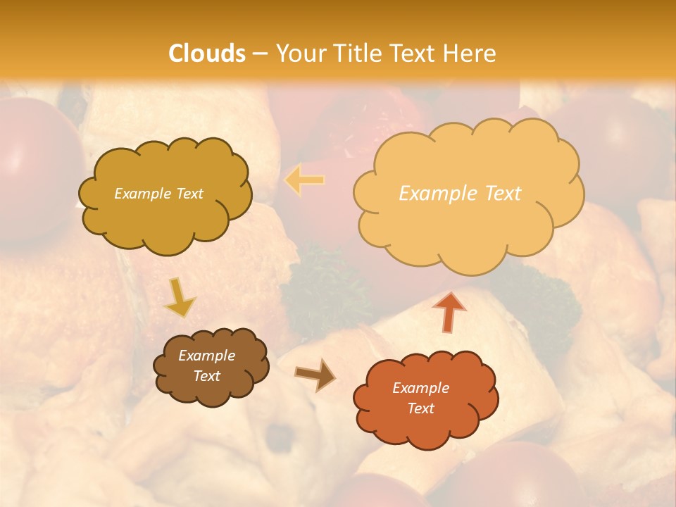 A Bunch Of Food That Is On A Table PowerPoint Template