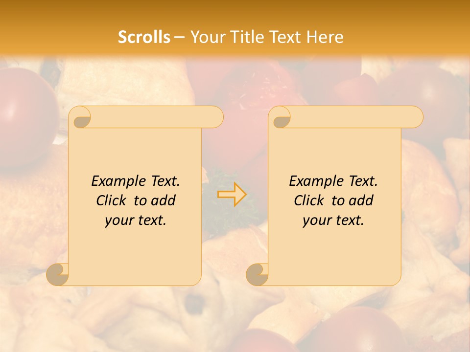 A Bunch Of Food That Is On A Table PowerPoint Template