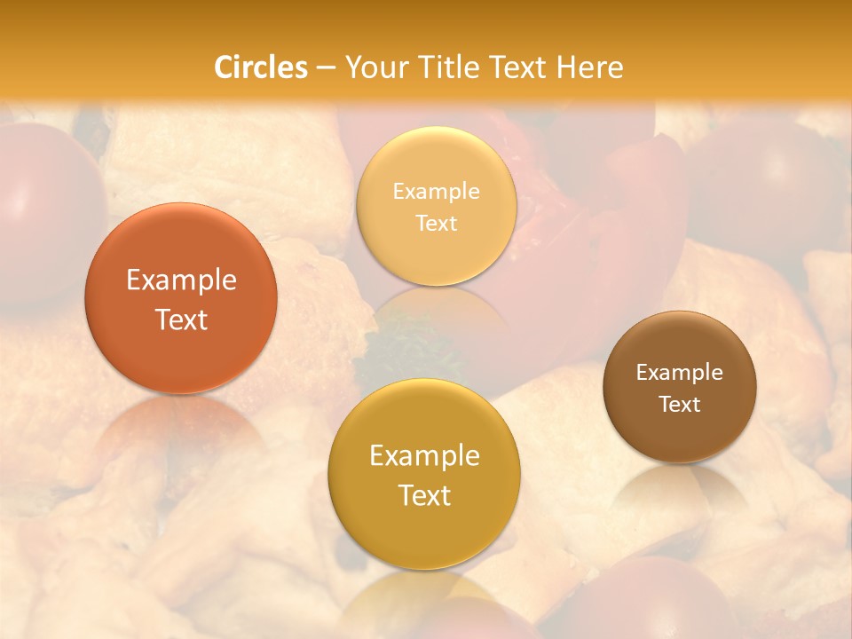 A Bunch Of Food That Is On A Table PowerPoint Template