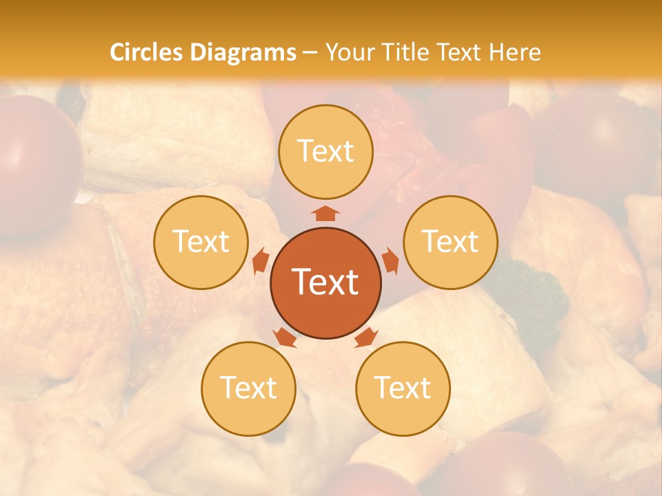 A Bunch Of Food That Is On A Table PowerPoint Template