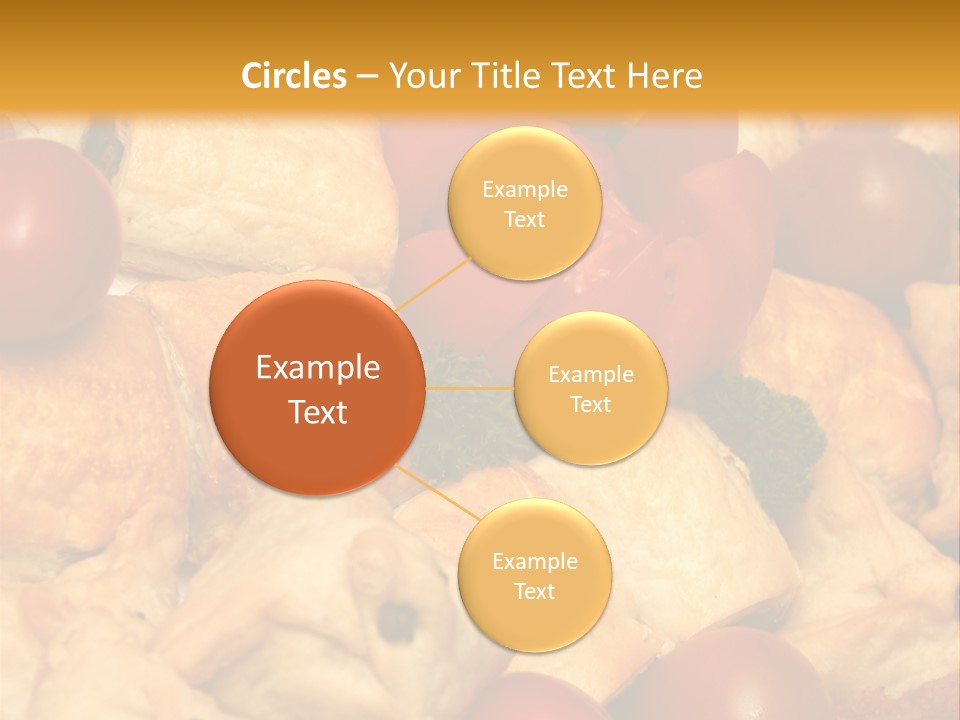 A Bunch Of Food That Is On A Table PowerPoint Template