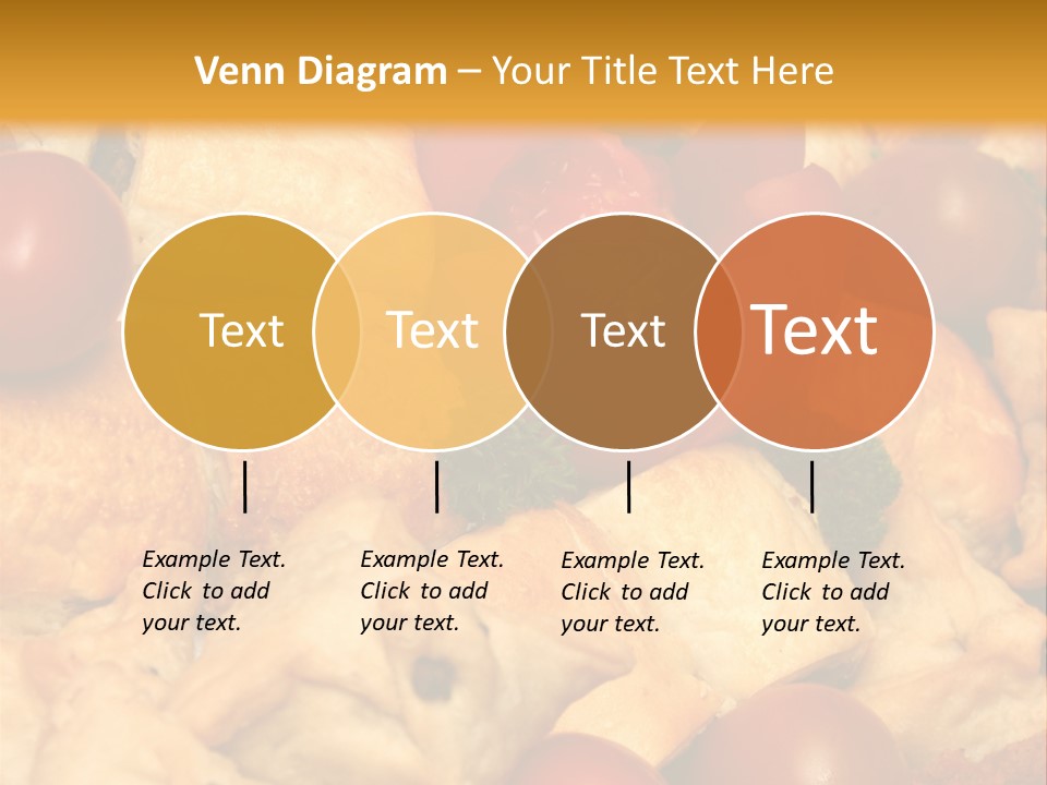 A Bunch Of Food That Is On A Table PowerPoint Template