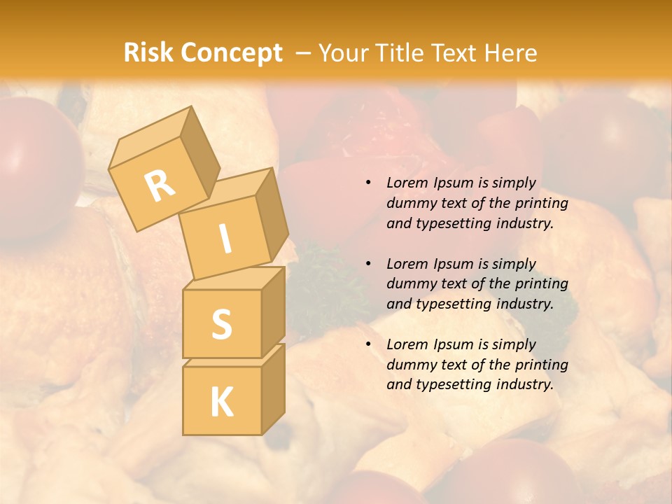 A Bunch Of Food That Is On A Table PowerPoint Template