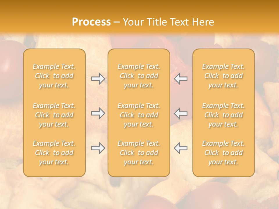 A Bunch Of Food That Is On A Table PowerPoint Template