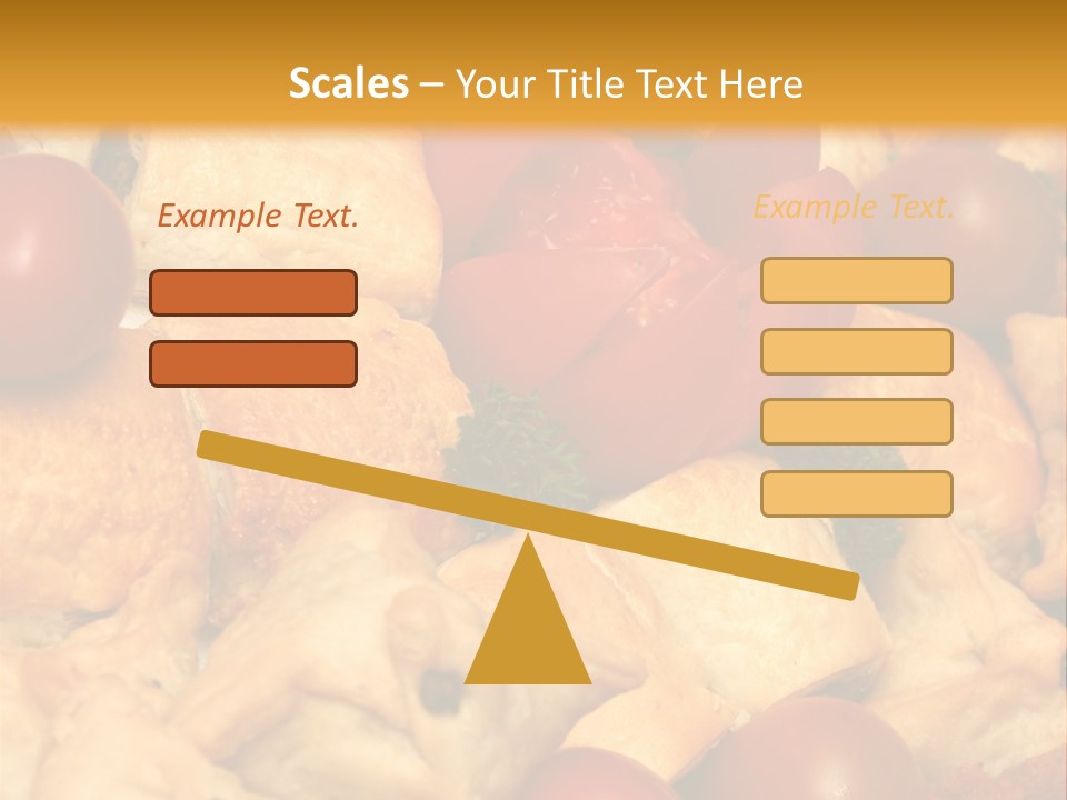 A Bunch Of Food That Is On A Table PowerPoint Template