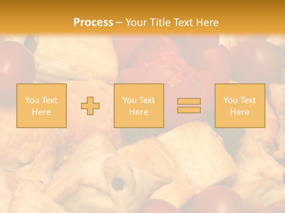 A Bunch Of Food That Is On A Table PowerPoint Template