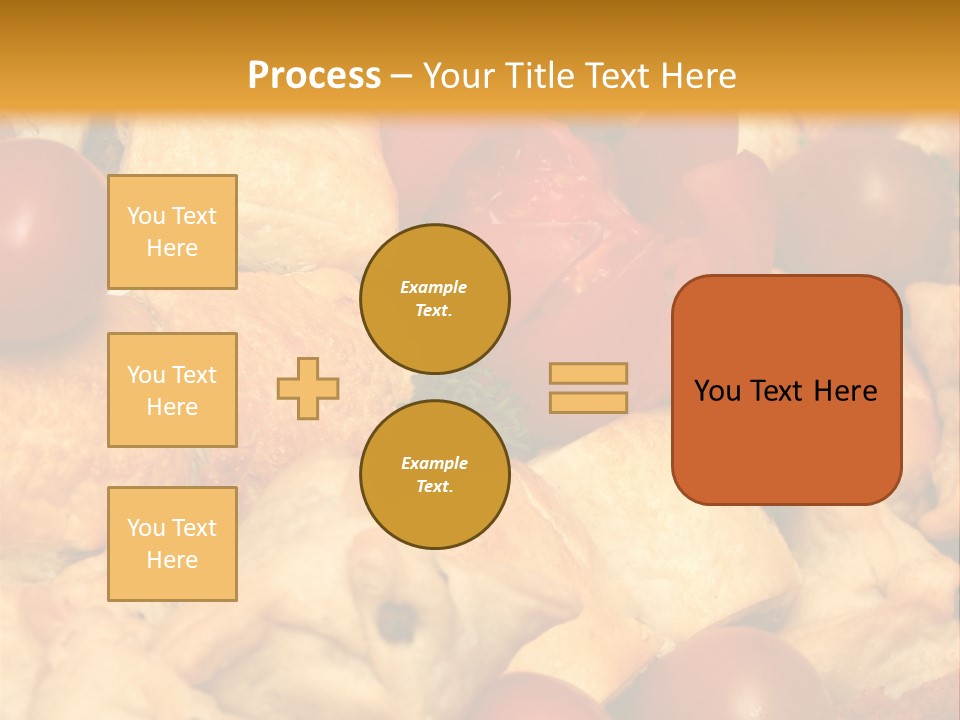 A Bunch Of Food That Is On A Table PowerPoint Template