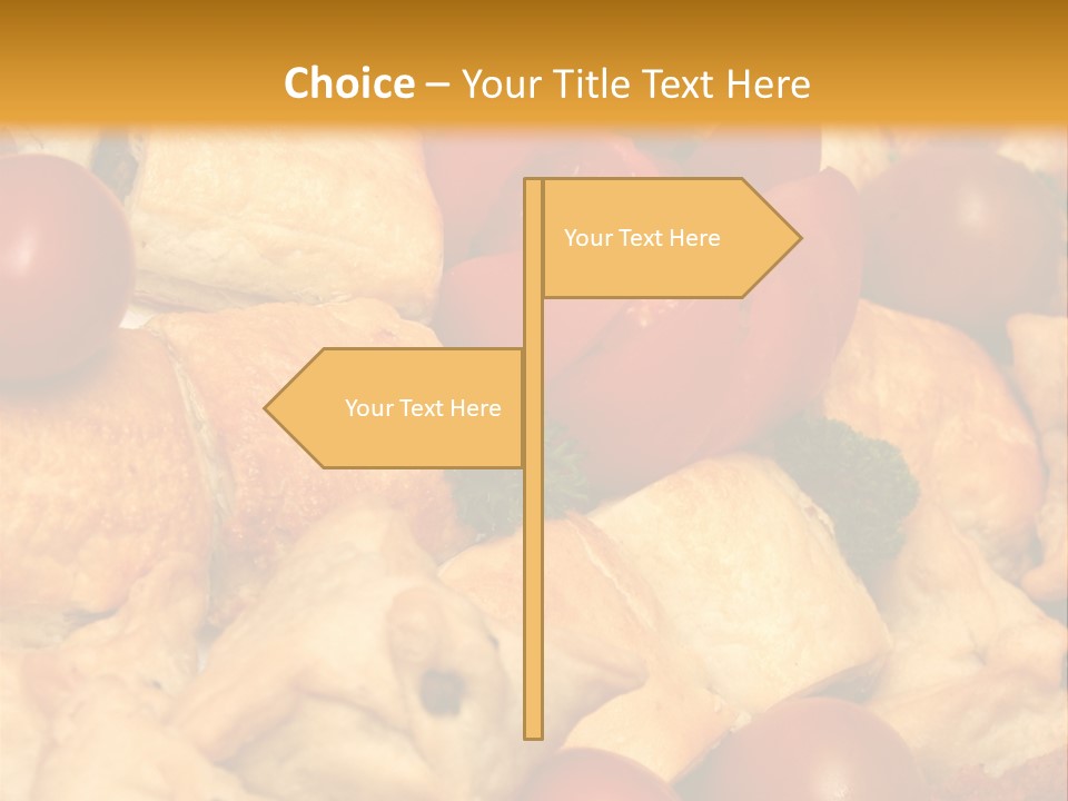 A Bunch Of Food That Is On A Table PowerPoint Template