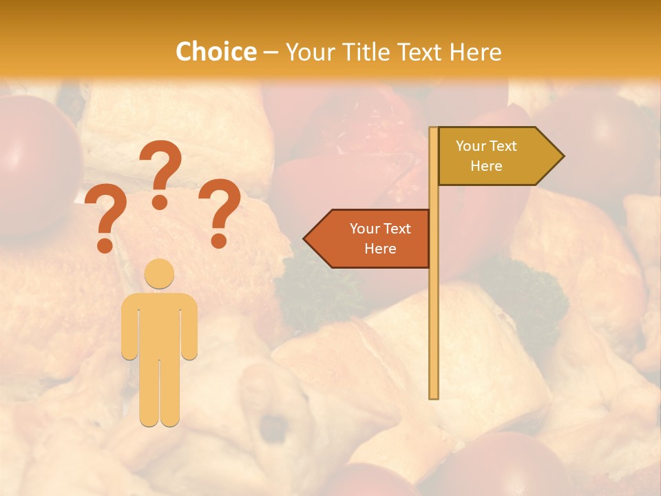 A Bunch Of Food That Is On A Table PowerPoint Template