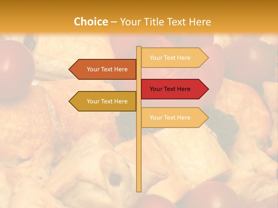 A Bunch Of Food That Is On A Table PowerPoint Template